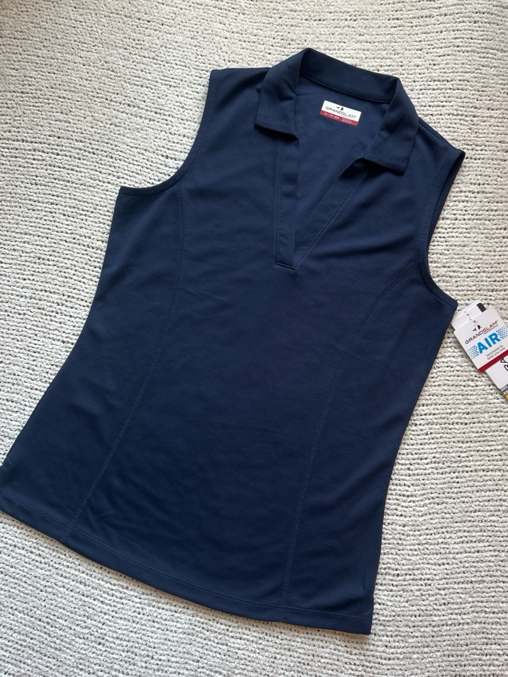Grand Slam Women’s Navy Sleeveless Polo Golf Top 💙⛳️